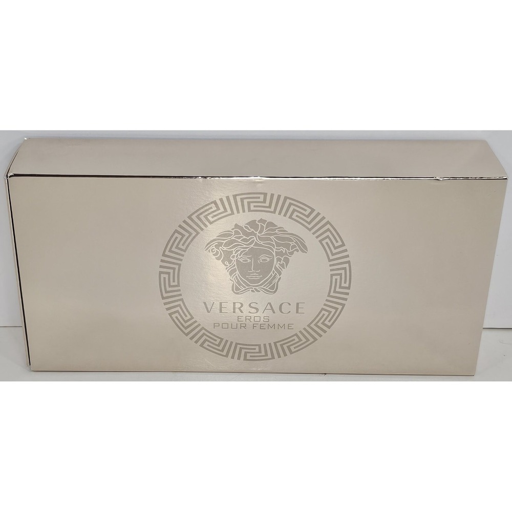 VERSACE Set Eros Pour Femme Bath Shower Gel, Body Lotion, Eau De Parfum Mini Set